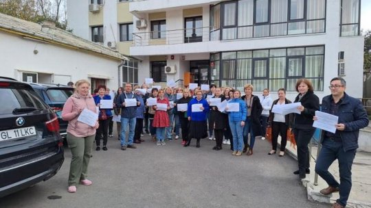 Protest al angajaților de la casele de asigurări de sănătate