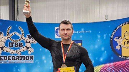 Jandarmul Marius Zamfir, medaliat cu aur la Cupa României Fitness Challenge