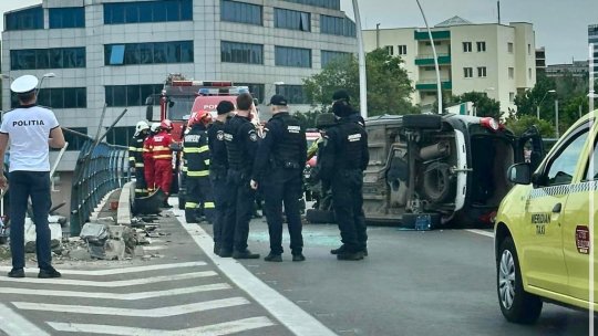 BUCUREȘTI: 7 răniți în urma unui accident rutier pe Pasajul Basarab