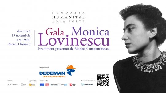 Gala Centenarului Monica Lovinescu, pe 19 noiembrie la Ateneul Român