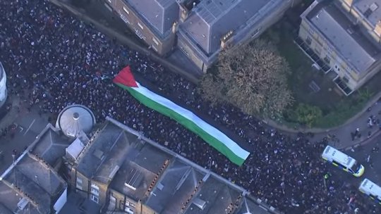 LONDRA: Amplă manifestație de susținere a palestinienilor din Gaza | VIDEO