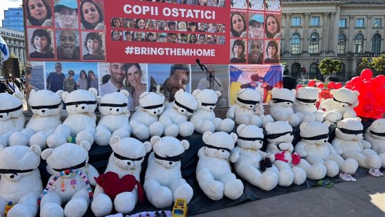 BUCUREȘTI: Miting de solidaritate cu ostaticii aflați în mâinile islamiștilor Hamas