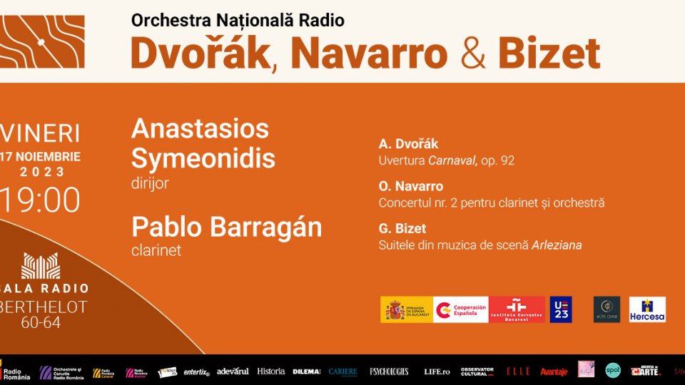 Excelență muzicală spaniolă: Clarinetistul Pablo Barragán, în primă audiție în România