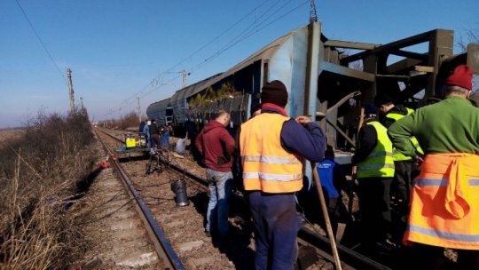 Tren de marfă, deraiat în municipiul Arad