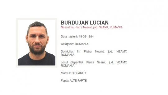 Fostul fotbalist Lucian Burdujan, dat dispărut de familie