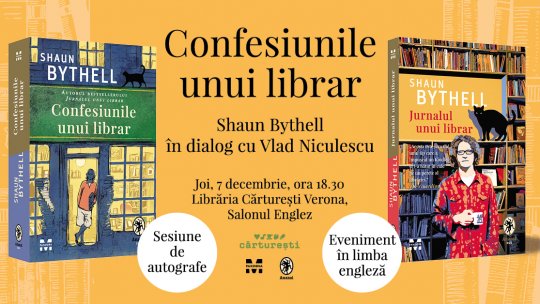 Faimosul librar scoțian Shaun Bythell, în România