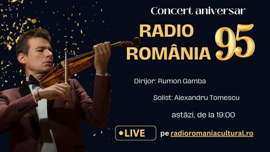 Radio România, la 95 de ani: Concert susținut de Alexandru Tomescu, la Sala Radio