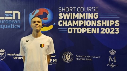 Europenele de înot în bazin scurt: David Popovici, medaliat cu bronz în finala de la 100 de metri liber