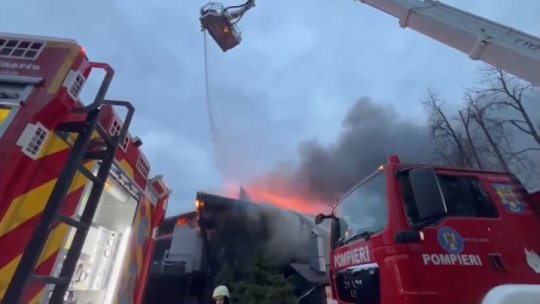 Incendiu la restaurantul lui "Pescobar" din Snagov | VIDEO