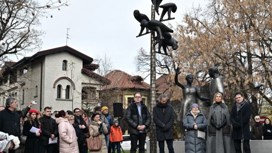 Grupul statuar Lovinescu-Ierunca, inaugurat la București | VIDEO