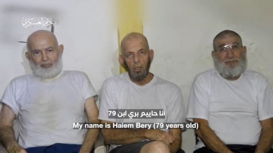 Militanții Hamas difuzează o înregistrare cu 3 ostatici israelieni