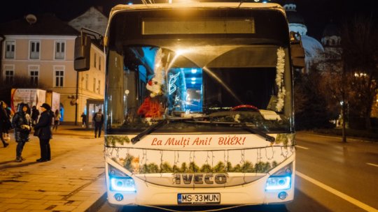 De sărbători, transportul public este gratuit la Târgu Mureș
