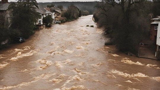 Risc crescut de inundații pe râuri din județele Satu Mare şi Bihor