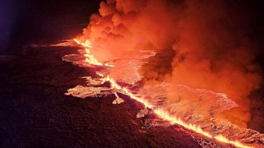 Erupție vulcanică în sud-vestul Islandei