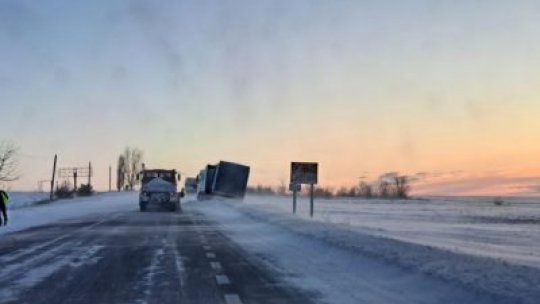 BOTOȘANI: Accesul vehiculelor către şi dinspre Republica Moldova, blocat pe DN 29D