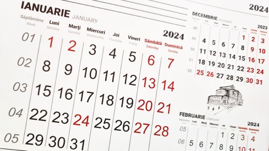 Angajaţii vor avea în total 17 zile libere de sărbători legale pe parcursul anului 2024