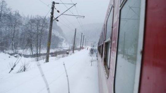 Circulaţie feroviară în condiţii de iarnă, pe raza sucursalelor Iaşi şi Galaţi