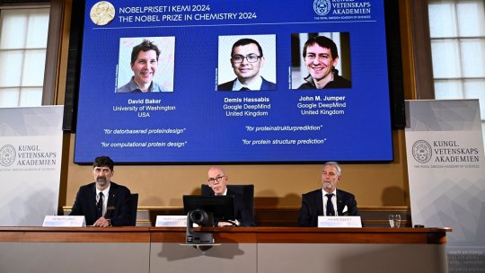 Nobel 2024: Premiul pentru Chimie, pentru designul computaţional al proteinelor şi predicţia structurii acestora
