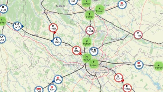 ARF: Pozițiile trenurilor de călători pot fi văzute online