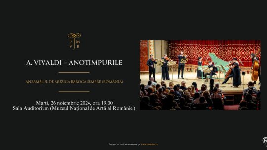 "Anotimpurile" lui Vivaldi, în programul Festivalului de Muzică Veche București