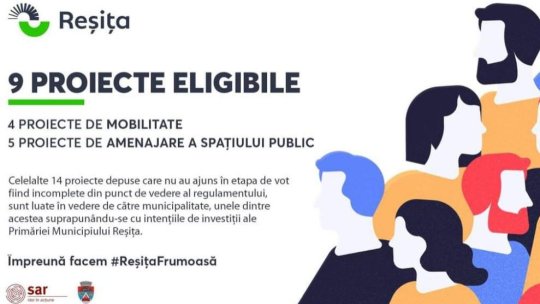 Reşiţenii sunt invitați să îşi voteze proiectele locale preferate
