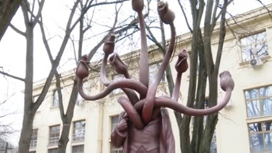IAȘI: Poliția face cercetări după ce o sculptură a artistului Costin Ioniță a fost vandalizată