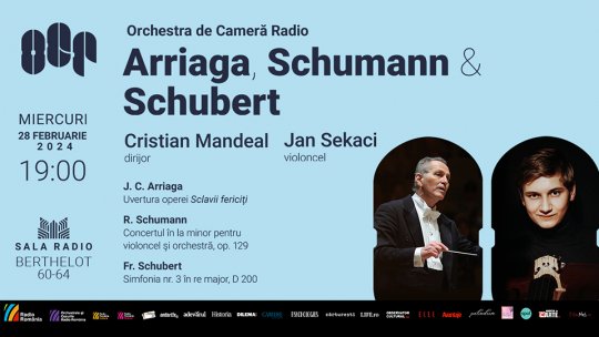 Violoncelistul Jan Sekaci, laureat al Concursului J. Brahms, invitat la Sala Radio