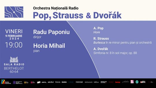 Dirijorul Radu Paponiu, la pupitrul Orchestrei Naționale Radio