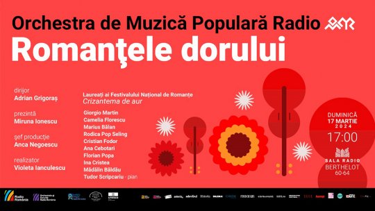 "Romanțele dorului": Laureați ai "Crizantemei de aur", pe scena Sălii Radio