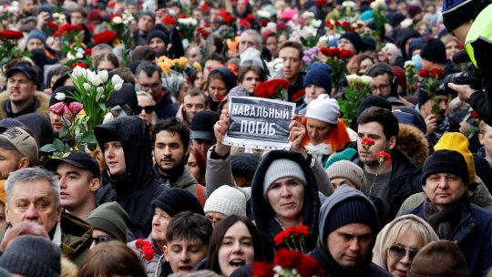 Înmormântarea lui Navalnîi s-a transformat în manifestații împotriva lui Putin | VIDEO