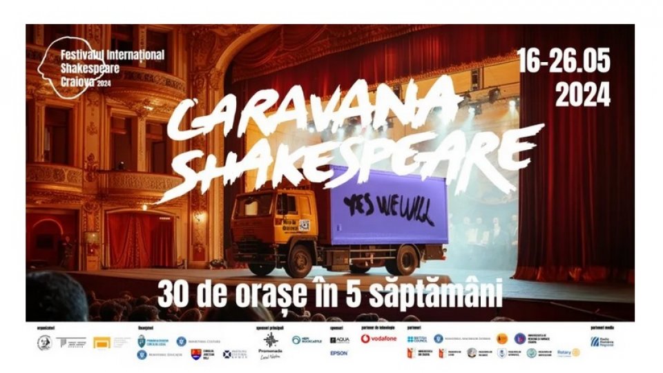 Caravana Shakespeare pornește, luni, de la Radio România Oltenia – Craiova