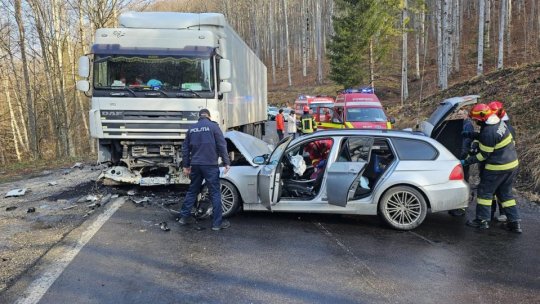 BRAȘOV: Trafic blocat după un grav accident la Babarunca