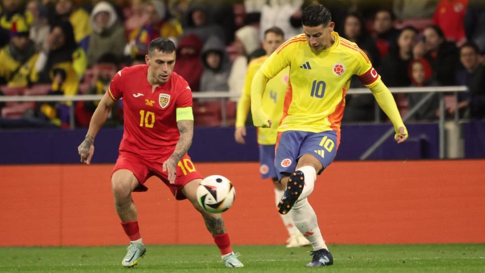 România a pierdut cu 2 la 3 meciul amical cu Columbia