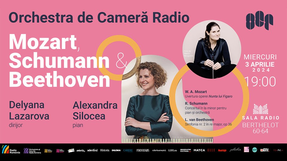 Apreciata pianistă Alexandra Silocea cântă Schumann la Sala Radio