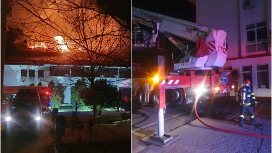 ILFOV: Incendiu puternic la Judecătoria Cornetu | VIDEO