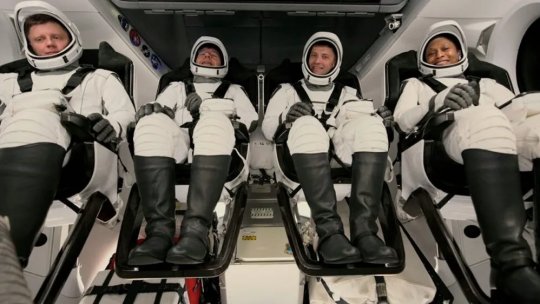 Trei astronauți americani și un cosmonaut rus, la bordul unei rachete SpaceX ce a decolat către Stația Spațială Internațională | VIDEO