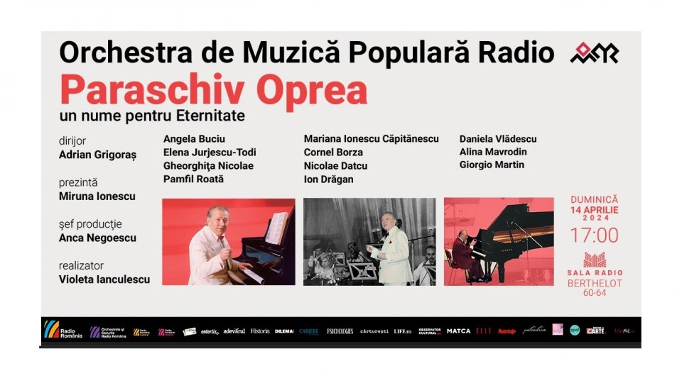 Regretatul dirijor Paraschiv Oprea, omagiat pe scena Sălii Radio
