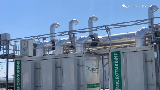 MUREȘ: Biogazul rezultat din fermentarea nămolului dintr-o stație de epurare, folosit la producerea curentului electric