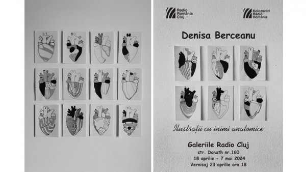 Ilustrații de Denisa Berceanu, expuse la Galeriile Radio Cluj