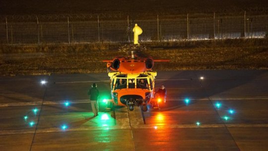 Misiune de salvare a doi pacienți din Târgu Mureș și București, efectuată de urgență cu un elicopter MAI