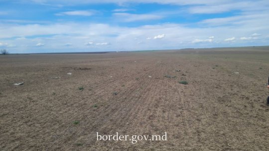 Bucăți de dronă, descoperite la frontiera dintre Republica Moldova și Ucraina