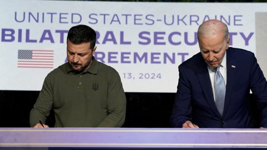 Acord de securitate pe 10 ani între SUA și Ucraina, semnat la summitul G7 din Italia