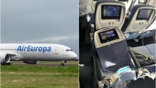 Aterizare de urgență a unui avion care decolase din Madrid. Aproximativ 40 de pasageri, răniți | VIDEO