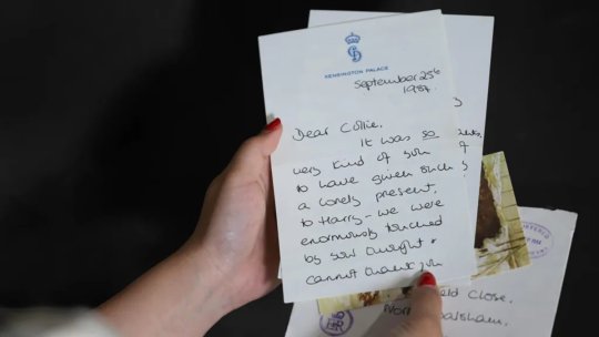 Scrisori ale Prințesei Diana, scoase la licitație la 27 de ani de la moartea ei