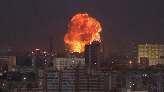 UCRAINA: Forțele ruse au atacat Kievul cu rachete | FOTO