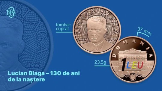 Prima monedă colorată din istoria monetară a României va fi lansată luni
