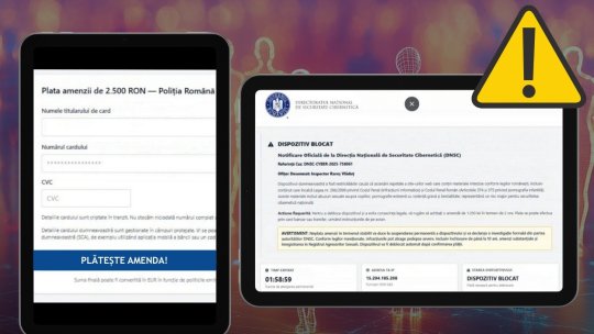 Tentative de fraudă în numele DNSC și al Poliţiei Române. Infractorii trimit amenzi false