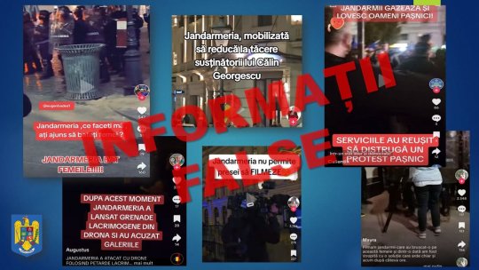 Jandarmeria Română acuză o campanie de dezinformare pe TikTok și Facebook cu privire la manifestația violentă de la BEC