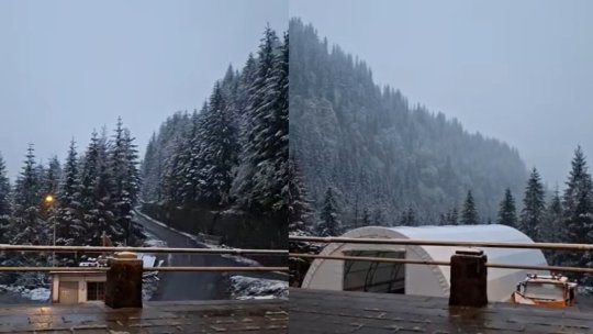 DRDP Brașov: Ninsoare pe Transfăgărășan | VIDEO