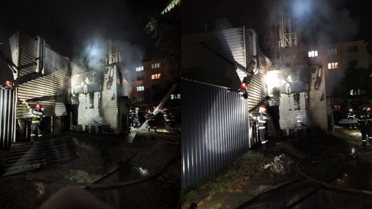 IAȘI: O explozie urmată de un incendiu, în apropierea unui cămin studențesc